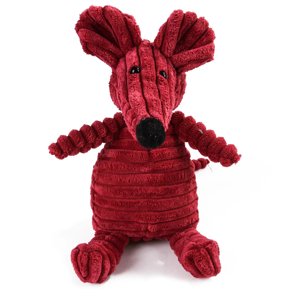 🐷 Crunchy Pals Corduroy Squeaky Dog Toy