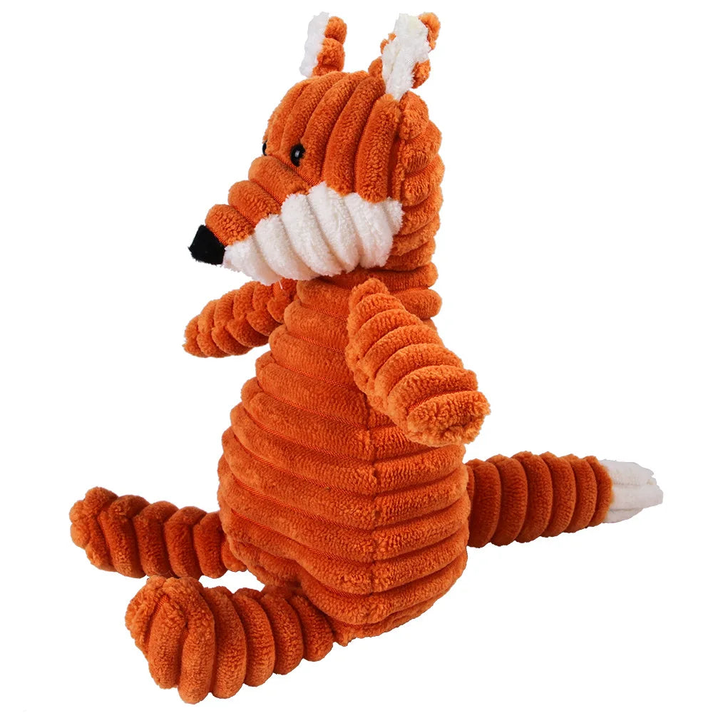 🐷 Crunchy Pals Corduroy Squeaky Dog Toy