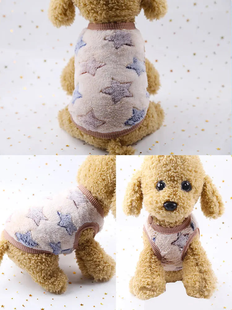Winter Fleece Pet Vest for Small Dogs & Cats (XXS–XL)