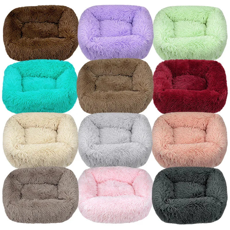 CloudCalm Plush Dog Bed