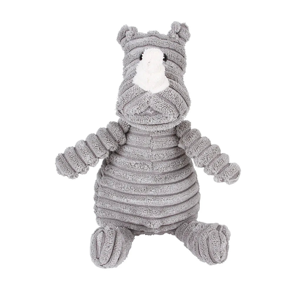 🐷 Crunchy Pals Corduroy Squeaky Dog Toy