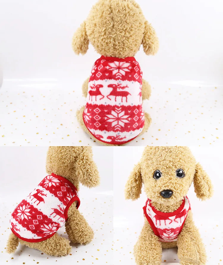 Winter Fleece Pet Vest for Small Dogs & Cats (XXS–XL)