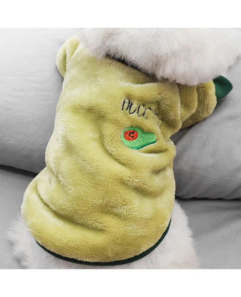 Cute Fruit Print Fleece Pet Jacket (Dog & Cat)