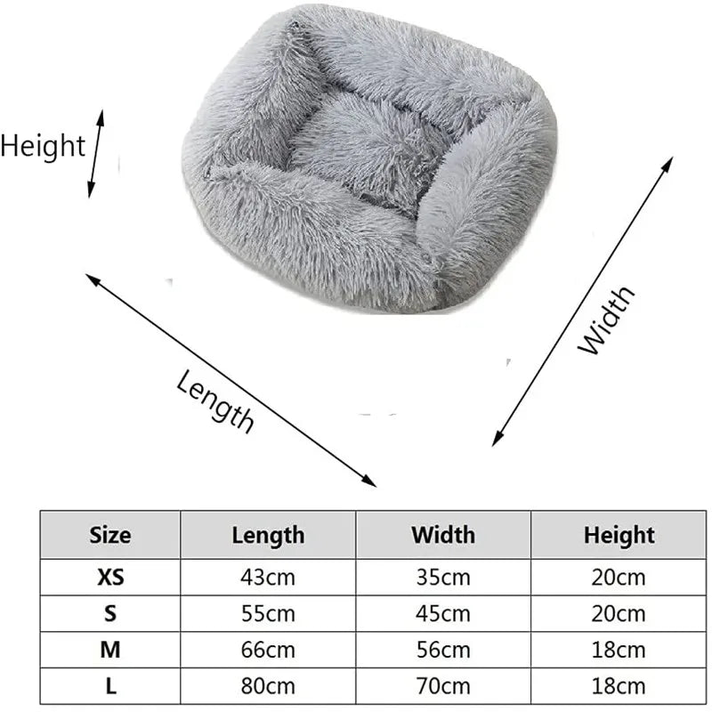 CloudCalm Plush Dog Bed