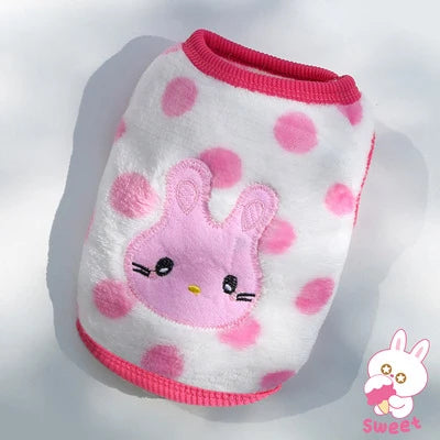 Winter Fleece Pet Vest for Small Dogs & Cats (XXS–XL)