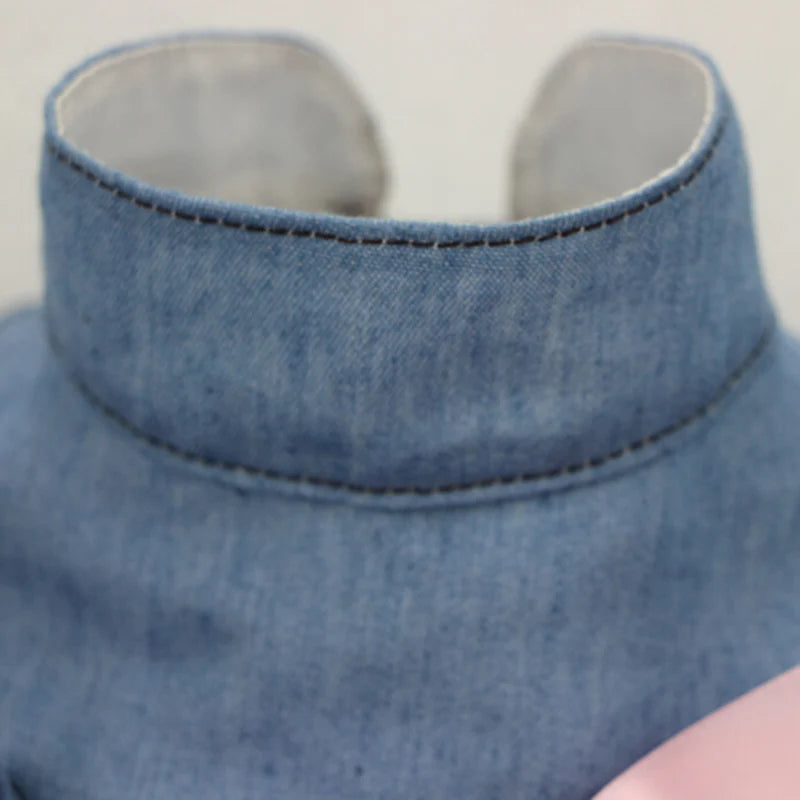 Denim & Tulle Bow Pet Dress (Spring/Summer) 🎀👗