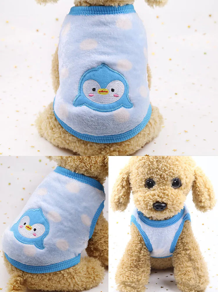 Winter Fleece Pet Vest for Small Dogs & Cats (XXS–XL)