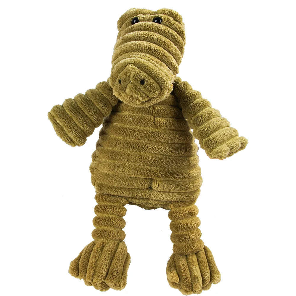 🐷 Crunchy Pals Corduroy Squeaky Dog Toy