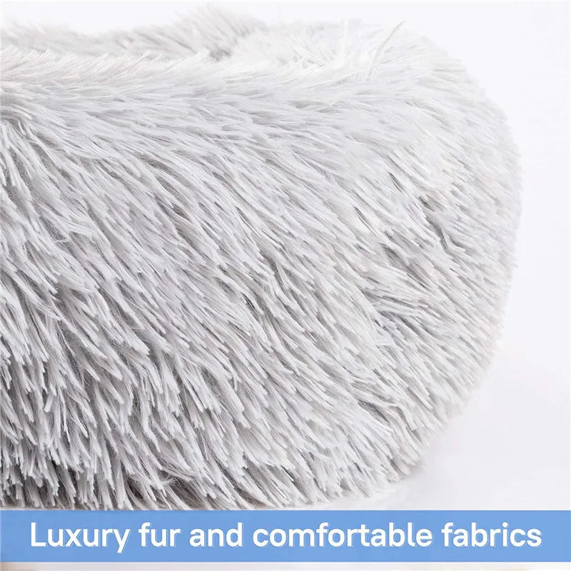 CloudCalm Plush Dog Bed