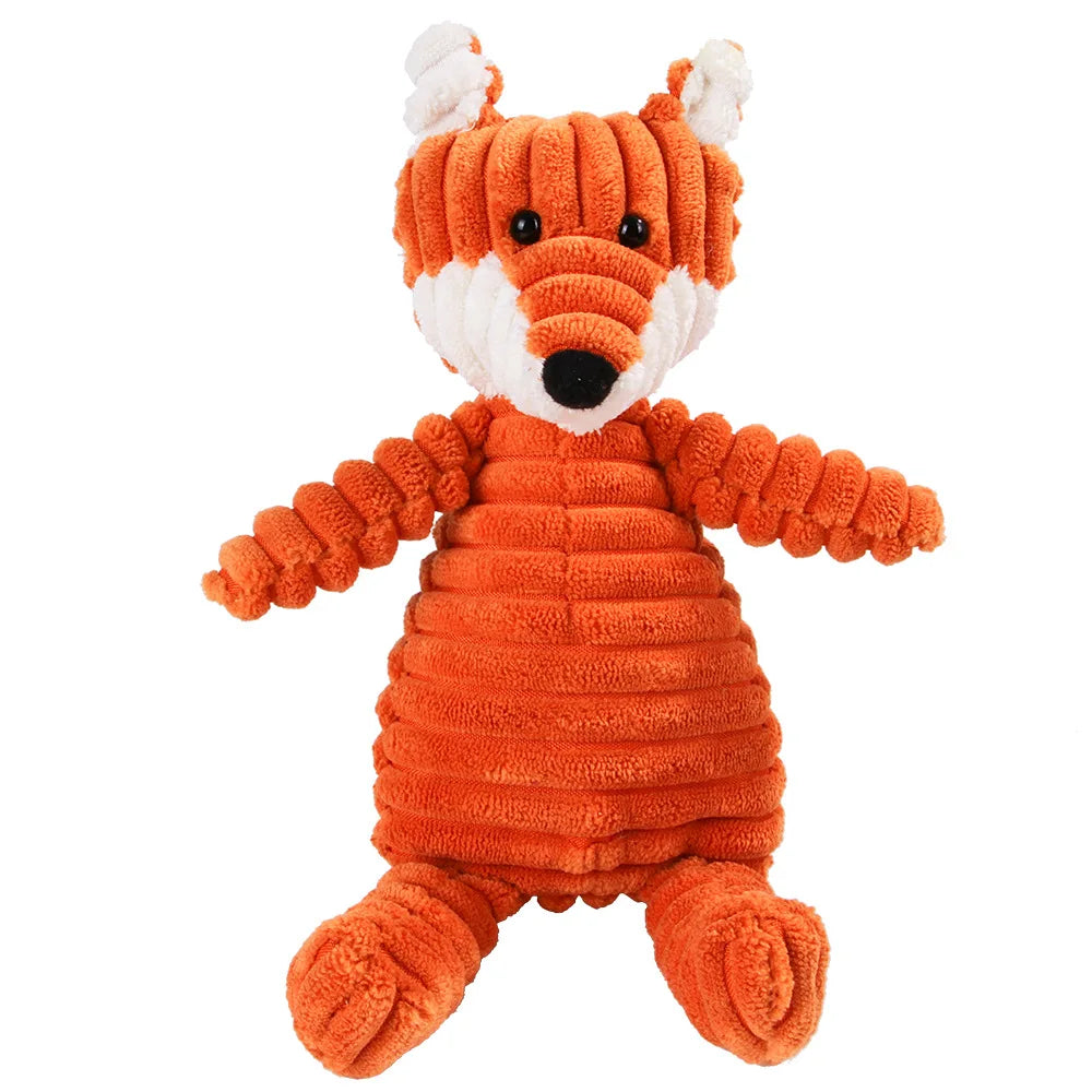 🐷 Crunchy Pals Corduroy Squeaky Dog Toy
