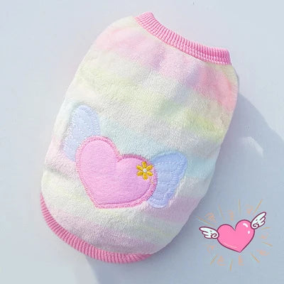 Winter Fleece Pet Vest for Small Dogs & Cats (XXS–XL)