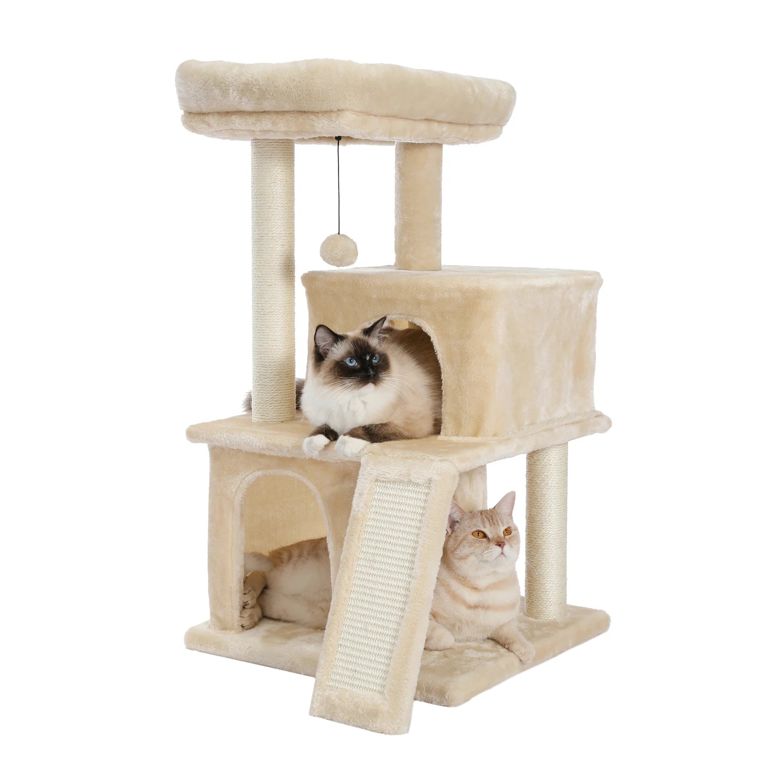 All-in-One Cozy Climbing & Resting Tower for Indoor Cats