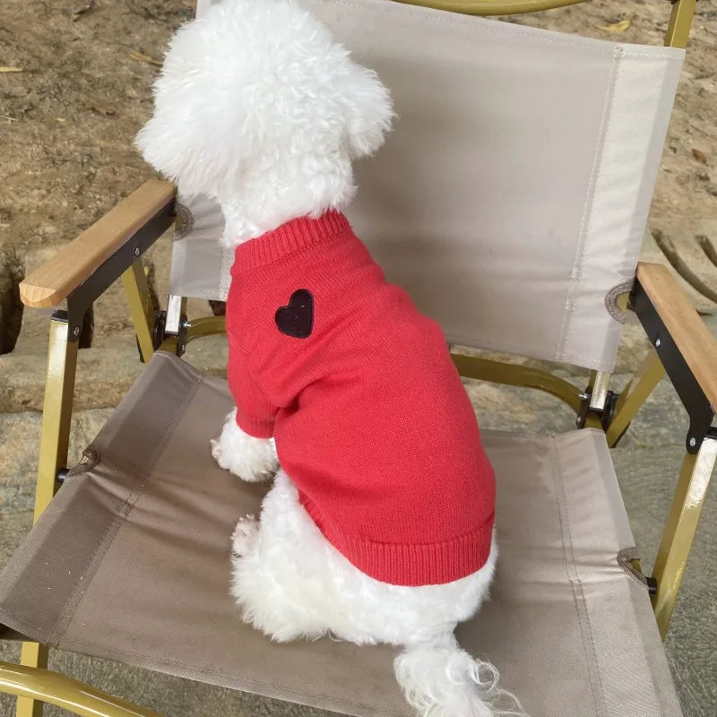 Love Heart Dog Hoodie Sweater ❤️🐶