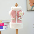 Pink Pearl Velvet Dog Vest