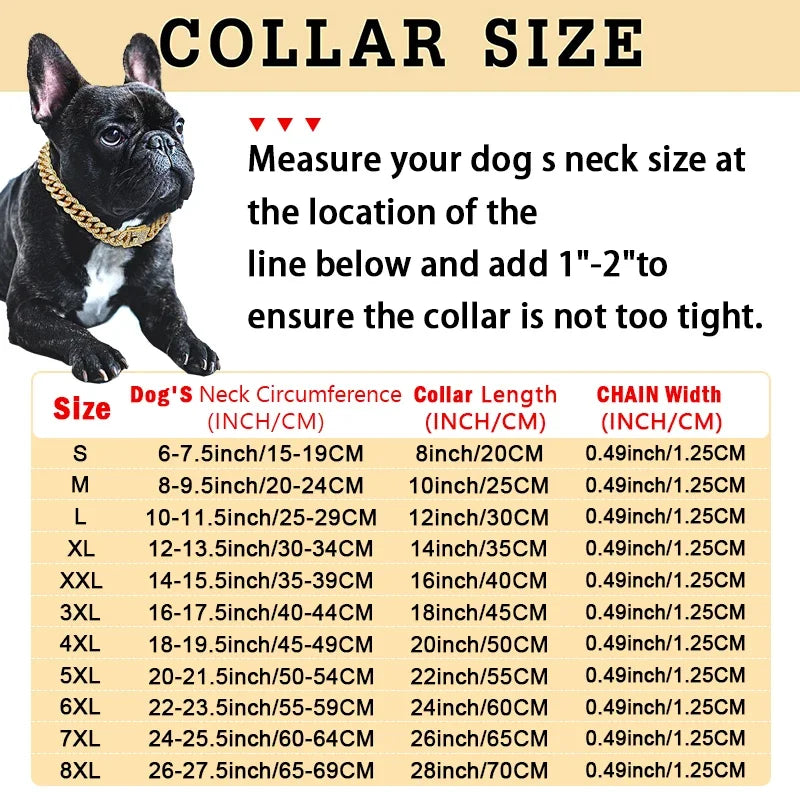 Diamond Cuban Chain Pet Necklace