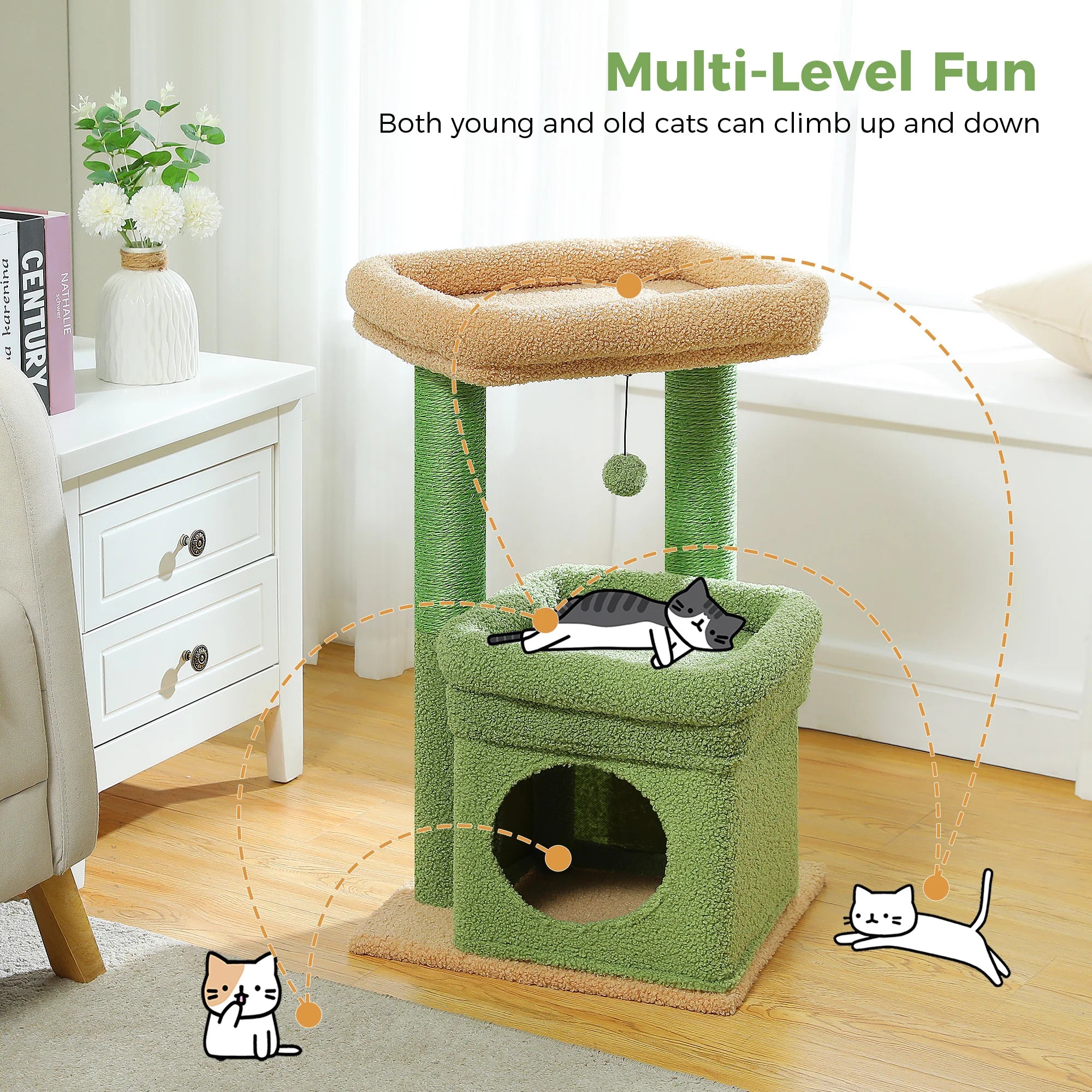 MiniNest Plush Cat Tower