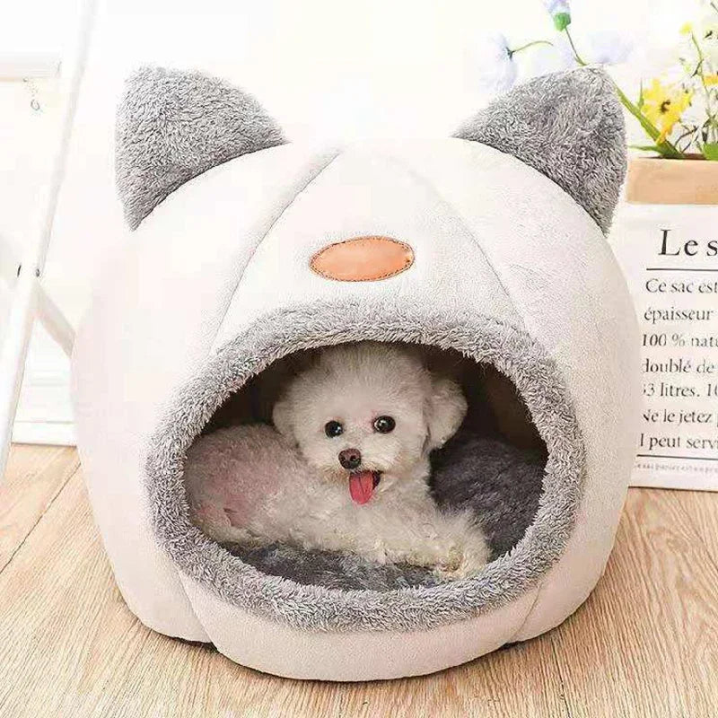 SoftNest Cozy Cat Cave Bed