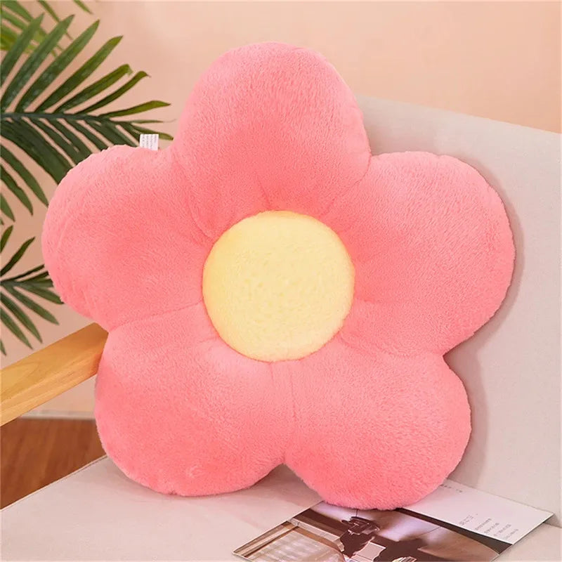 Flower Plush Pet Bed Mat – Soft Washable Cushion for Cats & Small Dogs, Cute Room Decor (30cm)