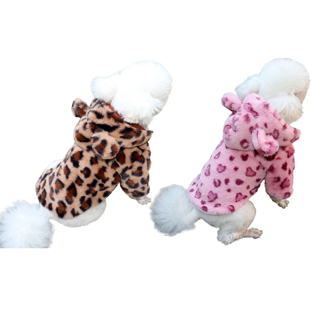 WildWarm Leopard Pet Hoodie