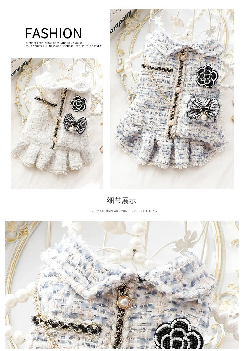 Luxury Princess Pet Dress with Matching Bag 👑✨