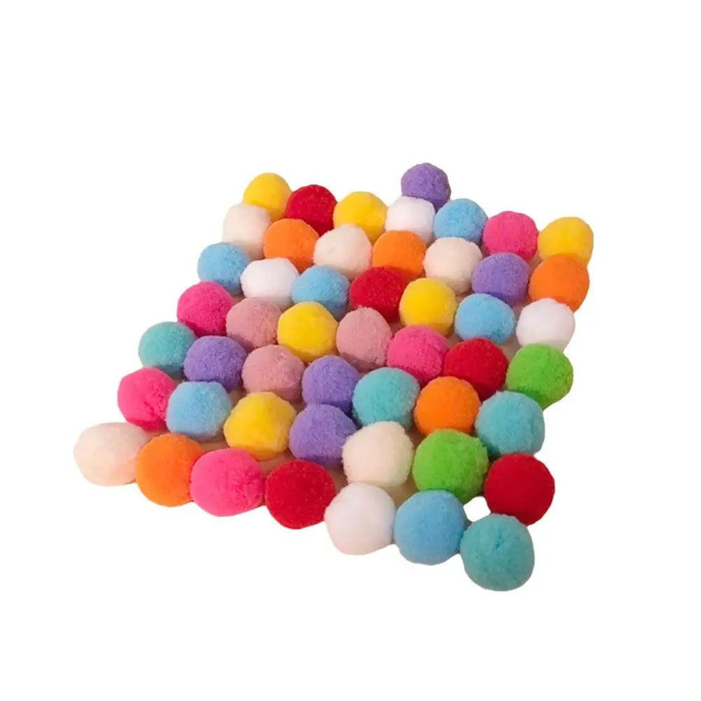 Indoor Hunting Game: Cat Ball Launcher + Pom-Poms