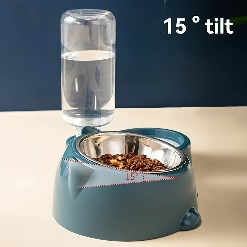Automatic Pet Feeder & Water Dispenser (No Power Required)