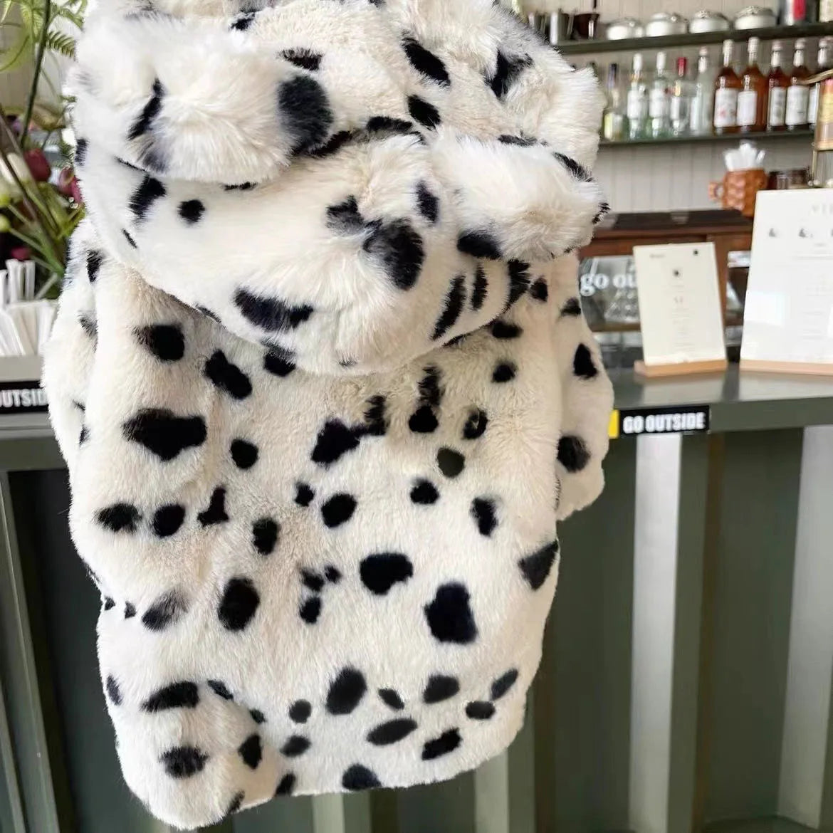 Luxe Plush Fur Dog Coat – Cozy Winter Warmth for Small & Medium Dogs