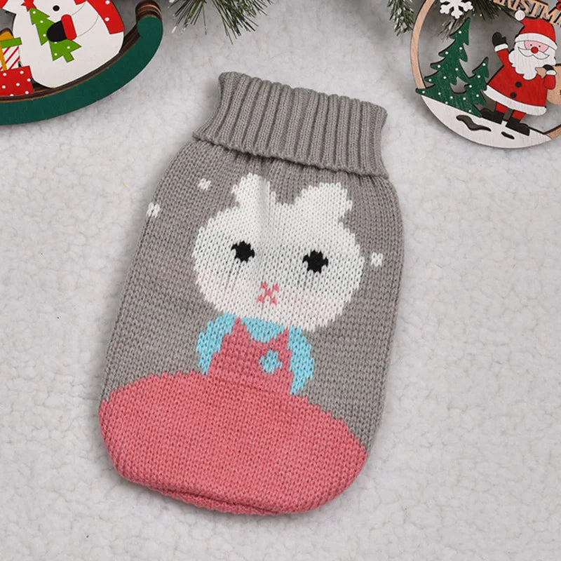 Warm Cartoon Cat Sweater for Cats & Kittens – Winter Knit Pullover