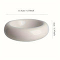 Donut-Shape Ceramic Cat Bowl