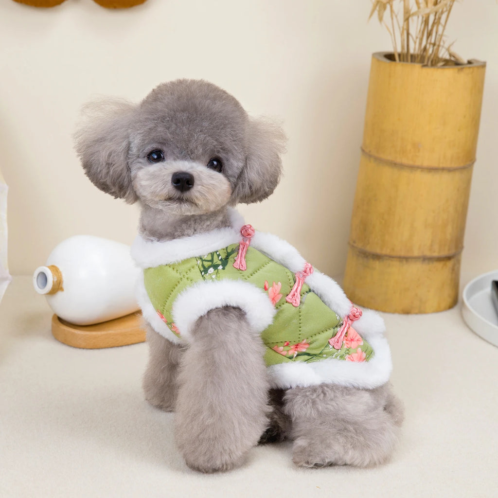 Chinese New Year Tang Suit Warm Dog Vest Jacket 🧧🐶✨