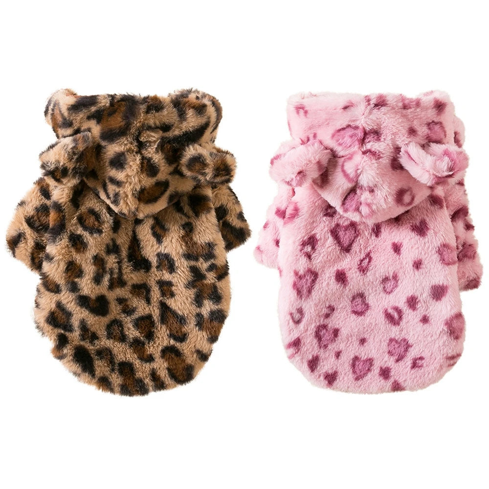 WildWarm Leopard Pet Hoodie