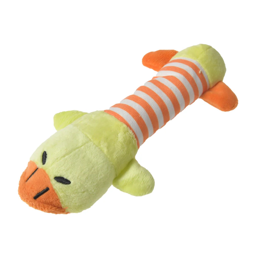 A playful plush companion designed for gentle chewing, cuddling, and everyday fun