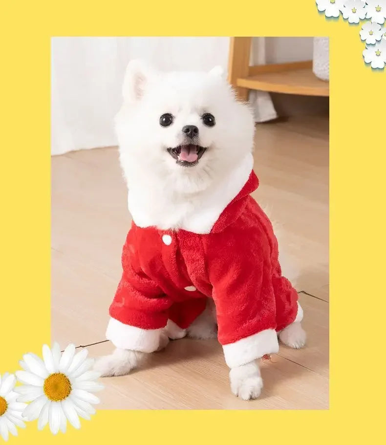 Cartoon Animal Fleece Pet Jumpsuit Pajama (Dogs & Cats)