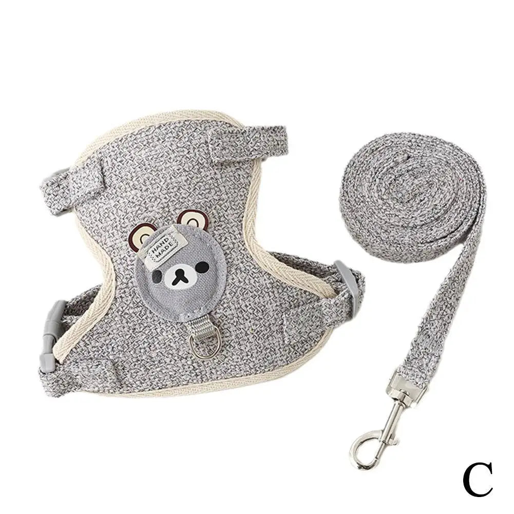 Necklace for Paws: Cozy Vest Harness + Leash Set