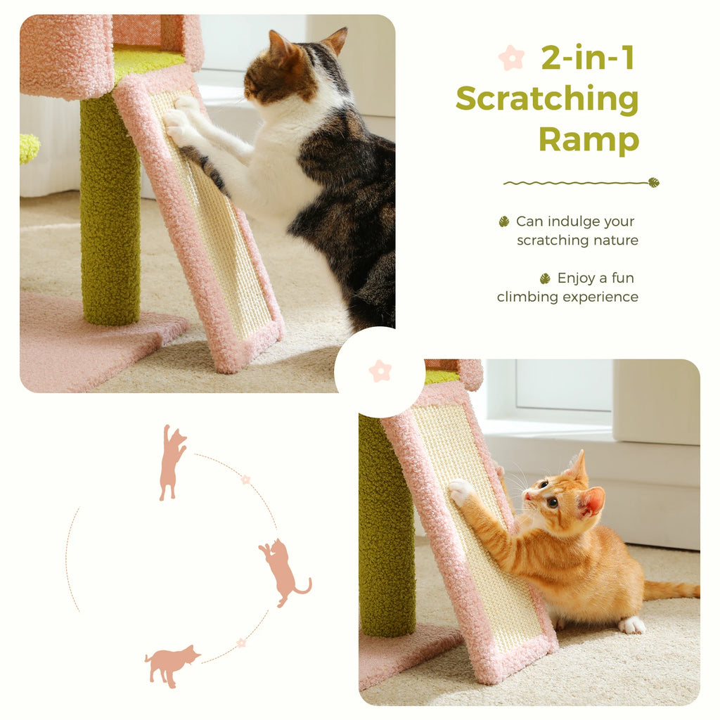 BloomNest Cat Tree (Green)