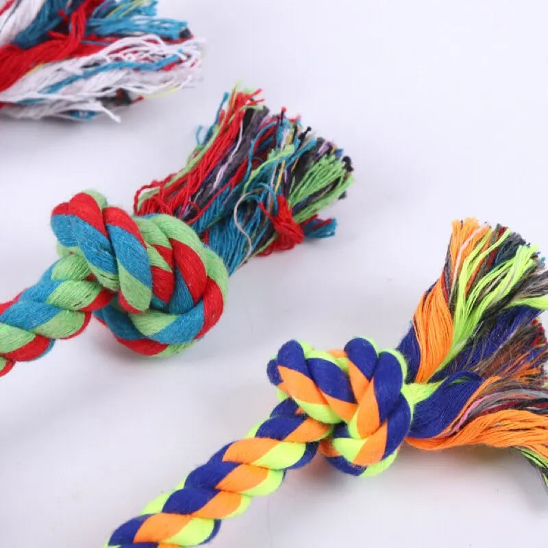 Color Knot Cotton Rope Chew