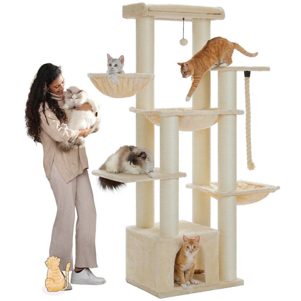 Extra-Large Climbing Tower for Big & Multi-Cat Homes