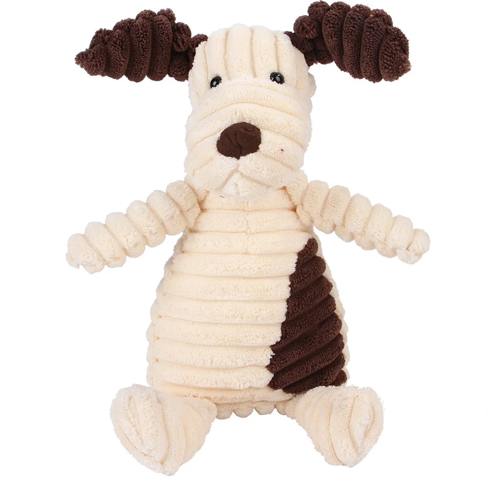 🐷 Crunchy Pals Corduroy Squeaky Dog Toy