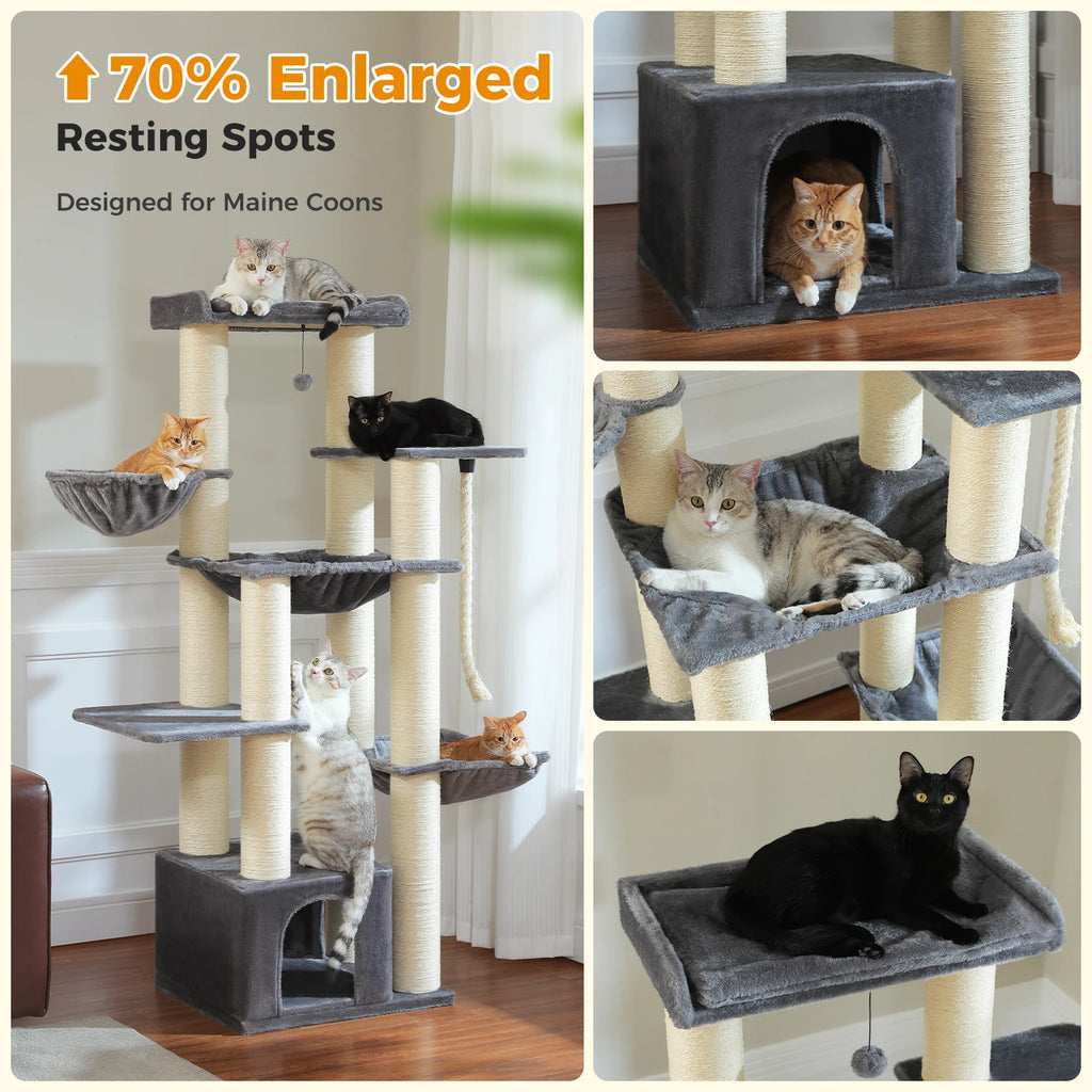 Extra-Large Climbing Tower for Big & Multi-Cat Homes