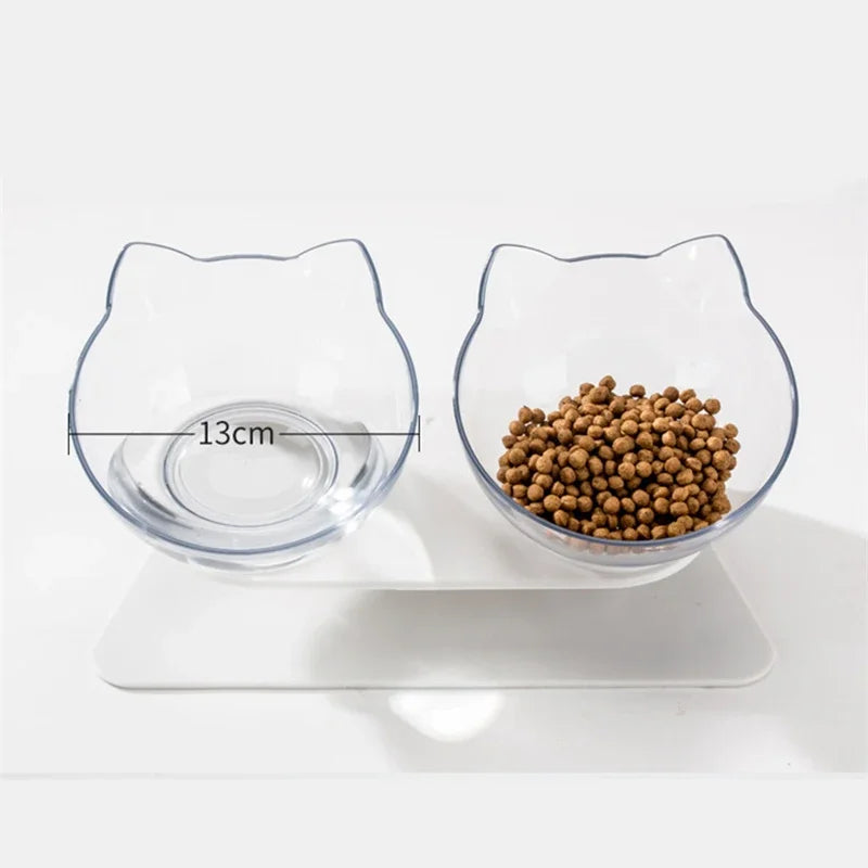 Detachable Food & Water Bowl Set for Cats & Small Dogs