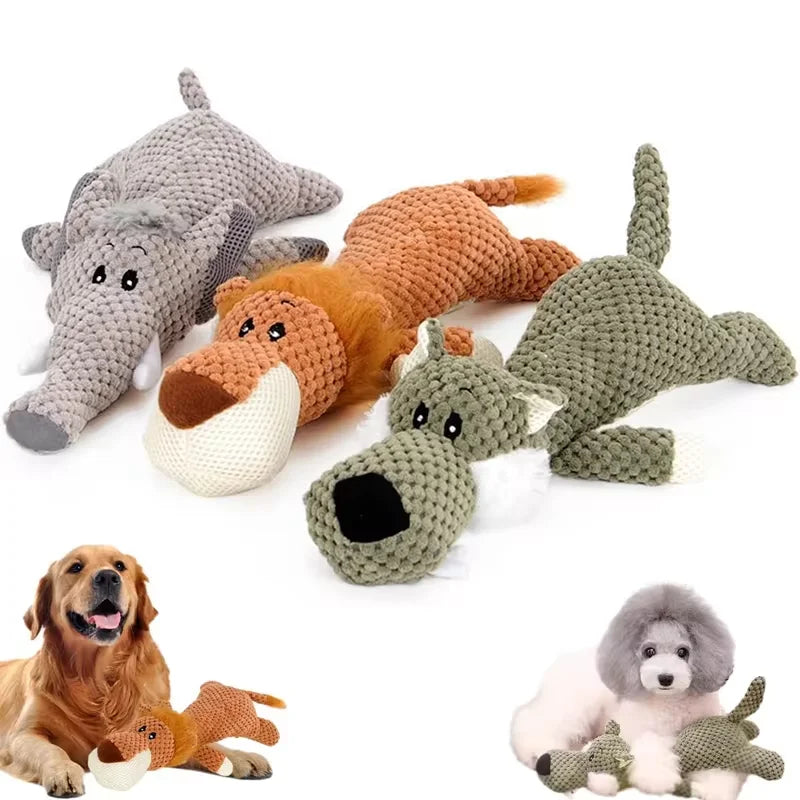 🐘Wild Pals Squeaky Plush Dog Toy