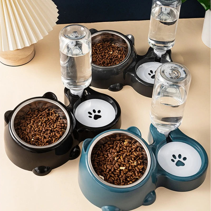 Automatic Pet Feeder & Water Dispenser (No Power Required)