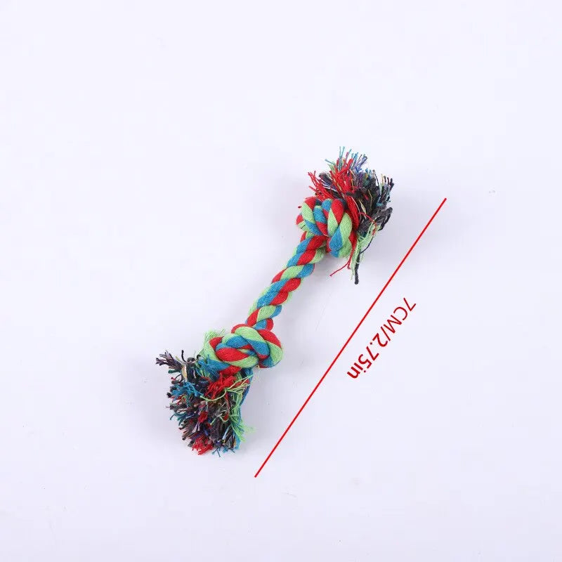 Color Knot Cotton Rope Chew