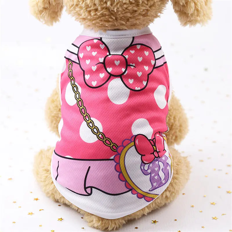 Cartoon Summer Dog Vest T-Shirt 🐶🍭