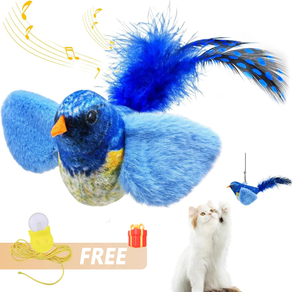 Chirpy Bird Interactive Cat Toy (Touch-Activated)