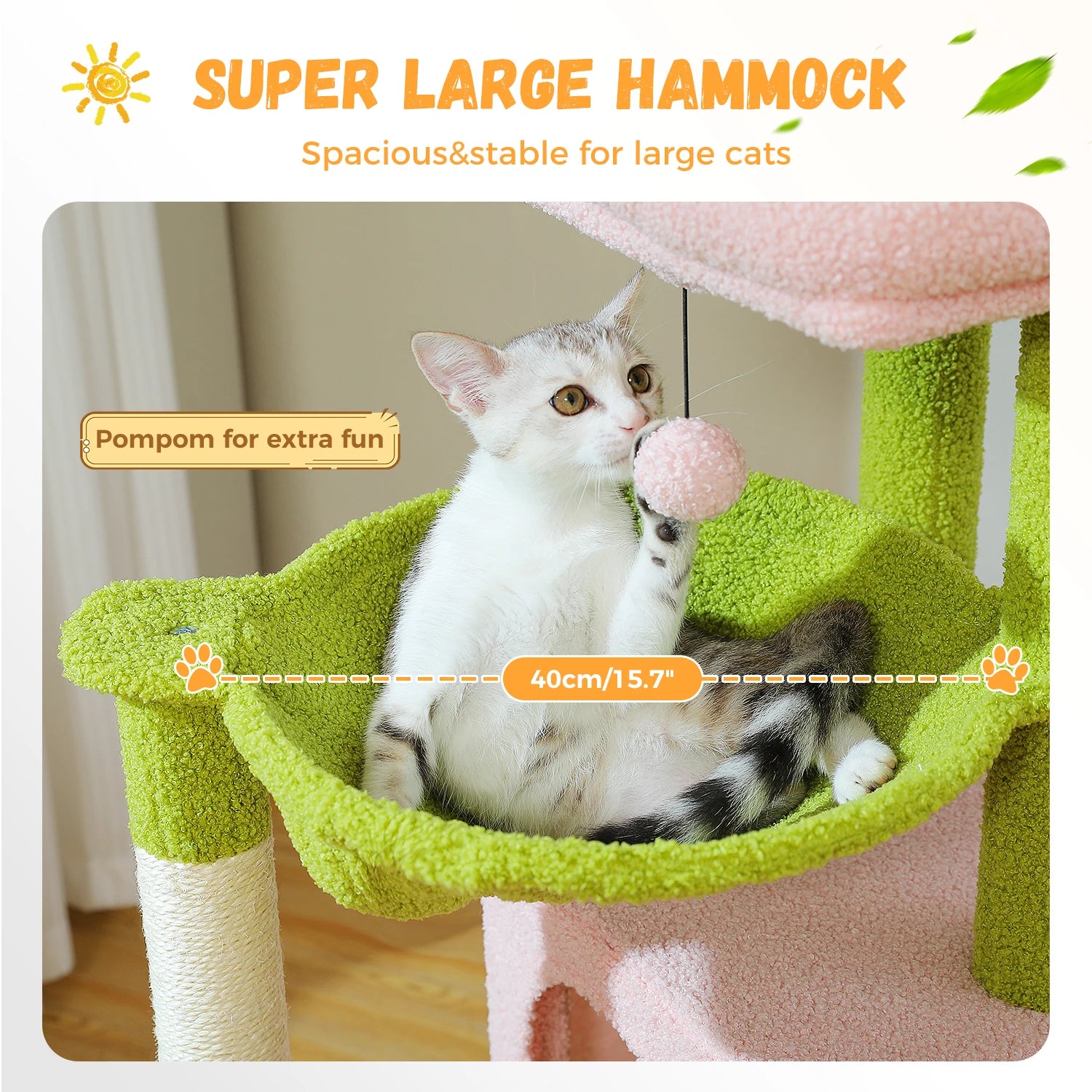 All-in-One Cozy Climbing & Resting Tower for Indoor Cats