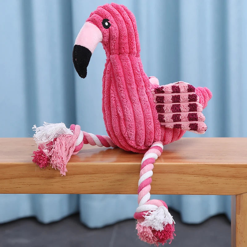 Flamingo Plush Squeaky Toy