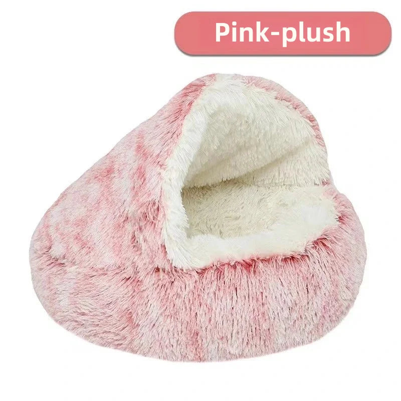 Plush Shell Haven Pet Bed