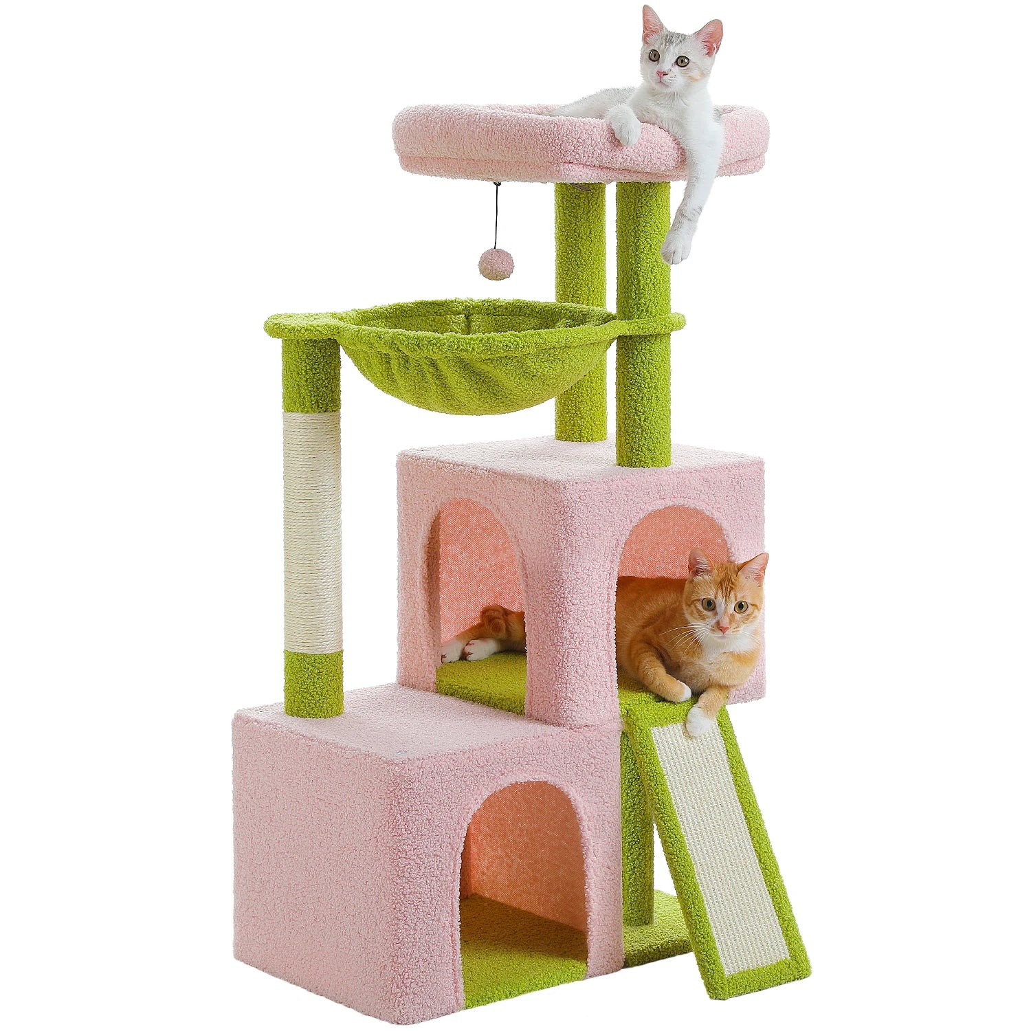 All-in-One Cozy Climbing & Resting Tower for Indoor Cats