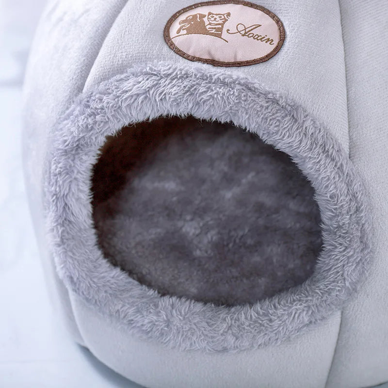 SoftNest Cozy Cat Cave Bed